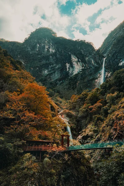 Parque Nacional Del Desfiladero Taroko Taiwán Hermosa Vista — Foto de Stock