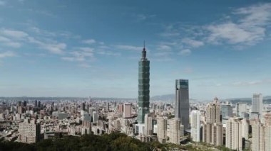 Hava manzarası, Taipei şehir manzarası. Seyahat