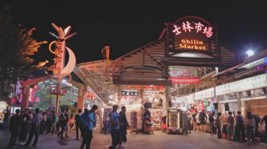 Shilin gece pazarı Taipei, Tayvan