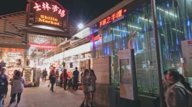Shilin gece pazarı Taipei, Tayvan