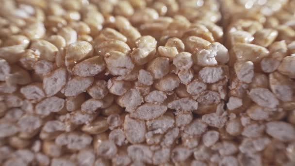 Puffed Rice Close View — Stock Video