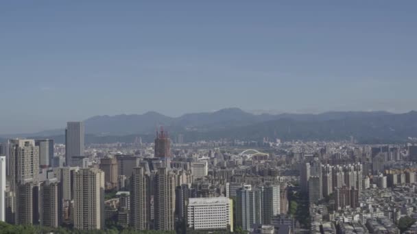 Luftaufnahme Stadtbild Von Taipeh Reise — Stockvideo