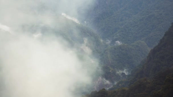 Nascer Sol Jianshihbao Árvores Divinas Montanha Centro Taiwan — Vídeo de Stock