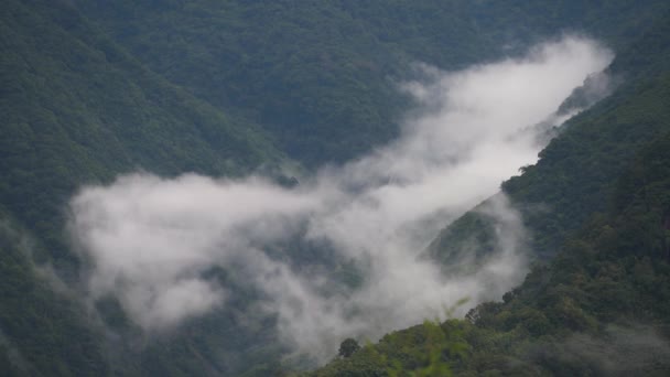 Восход Горы Цзяньшихбао Центре Тайваня — стоковое видео
