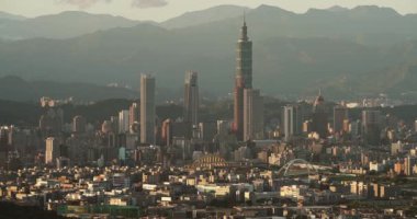 Motionlapse of central park from day to night in Taipei, Taiwan