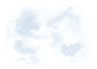 Arkaplan için soyut açık mavi suluboya. Başlık, broşür, poster, kart, kapak veya afiş dekoratif arkaplan tasarımında kullanılan sanatsal vektörü lekeler.