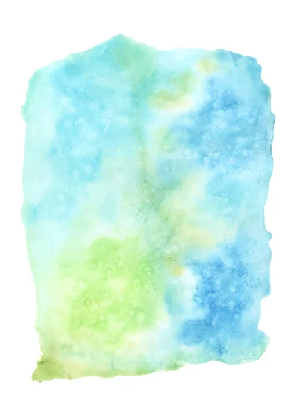 Fond Animé Abstrait Avec Des Taches Aquarelle Bleu Vert Texture — Image vectorielle