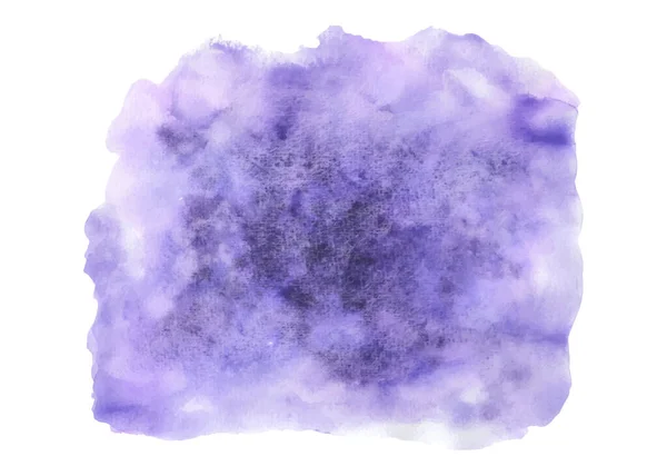 Purple Watercolor Stain Brush Abstract Texture Hand Painted Watercolor Vector —  Vetores de Stock