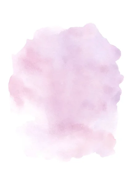 Abstract Watercolor Light Pink Paint Texture Isolated White Background Hand — Vetor de Stock