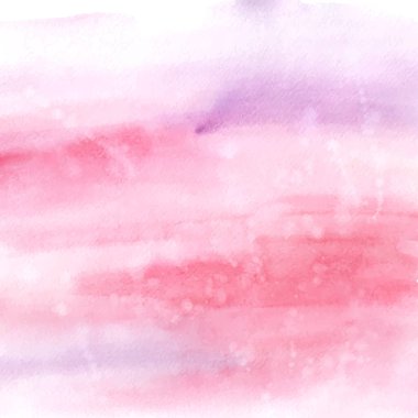 Abstract pink purple watercolor stain texture for background. Hand-painted watercolor stains artistic vector used as being an element in the decorative design of header background, card, or banner.