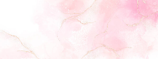 Абстрактное флюидное искусство с техникой росписи алкогольными чернилами, украшенное золотой фольгой. Подходит для фона, баннеров, открыток или декора стен.