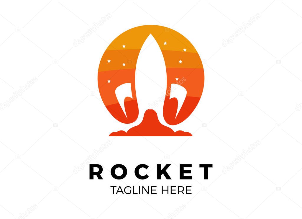 Booster Logo, Rocket advance logo designs template. 