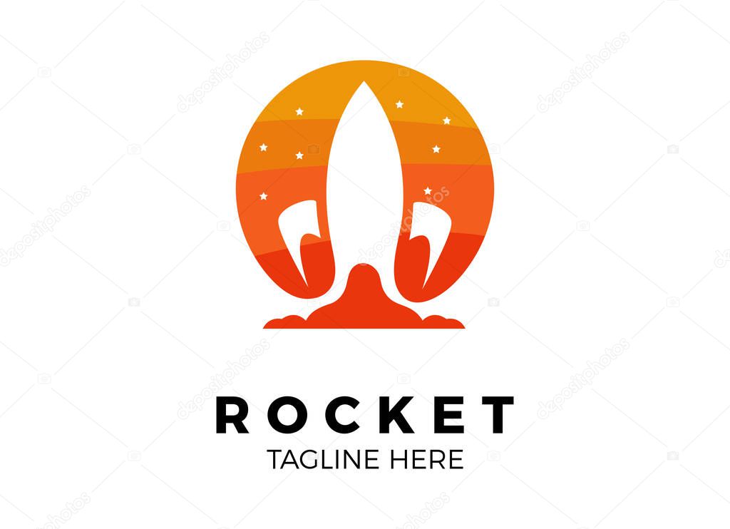 Booster Logo, Rocket advance logo designs template.