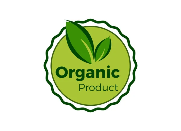 Diseño Del Logotipo Del Sello Del Producto Fresco Orgánico Inspiración — Vector de stock