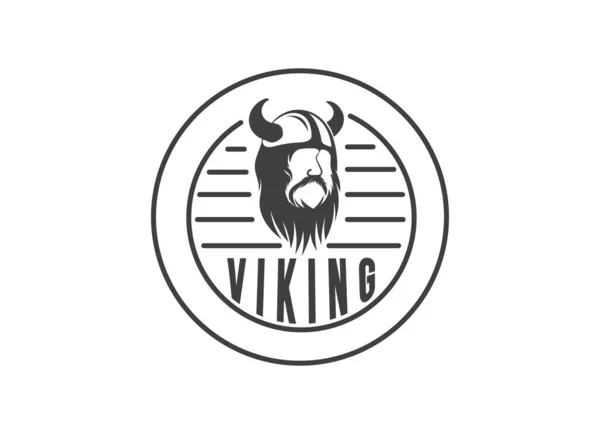 Vintage Stará Šablona Designu Vikingského Loga — Stockový vektor