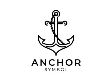 Anchor, Halat ve Taç Denizci Gemisi logo tasarımı için