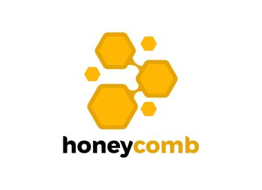 Arı ve bal logosu tasarımı ilham verici. Sağlıklı yiyecek ve içecek logosu. 