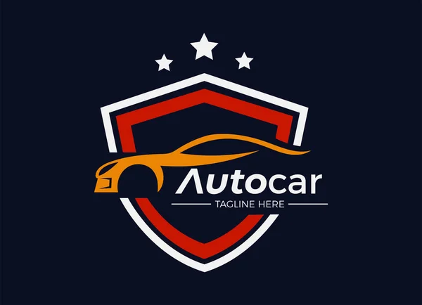 Carro Revendedor Loja Automóvel Logotipo Automotivo Projeta Inspiração — Vetor de Stock