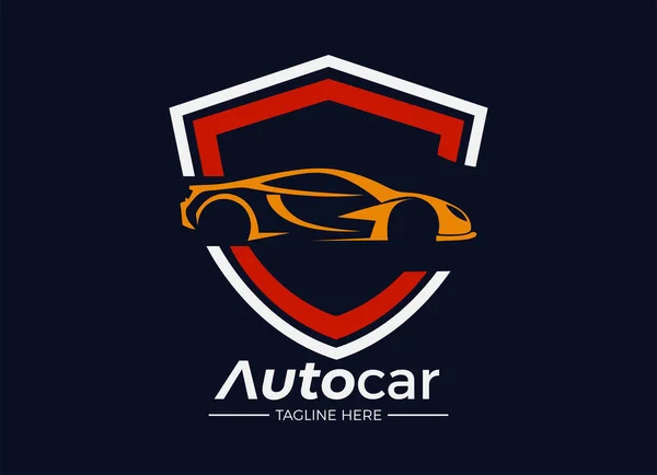 Carro Revendedor Loja Automóvel Logotipo Automotivo Projeta Inspiração — Vetor de Stock