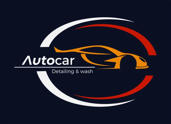 Autoprodejce Obchod Autocar Logo Automobilového Průmyslu Navrhuje Inspiraci — Stockový vektor