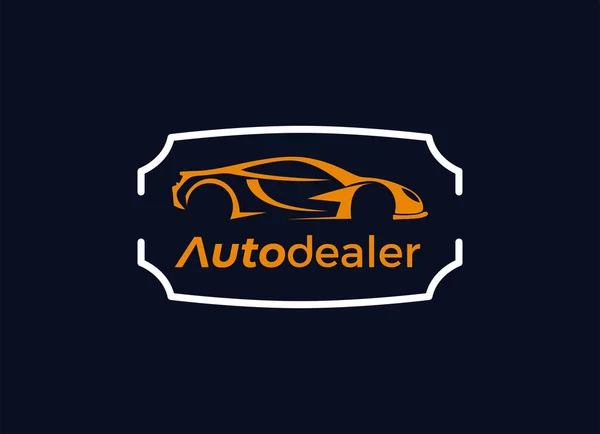 Carros Revendedor Automotivo Autocar Logotipo Design Inspiração — Vetor de Stock