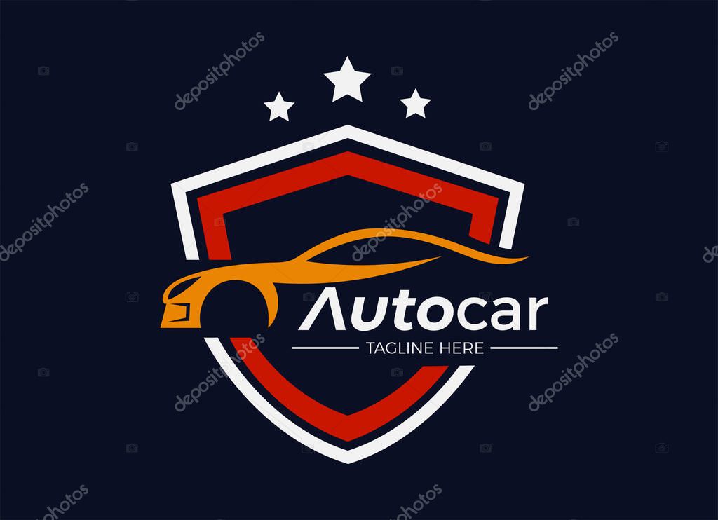 The car dealer, shop, autocar, automotive logo designs inspiration.