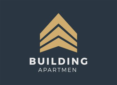 Mimar Stüdyosu, Bina Apart Logo Tasarımı İlham Verici. 