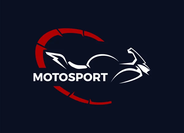 Motorsport Logo Design Sablon Vektor Logó Tervezése — Stock Vector