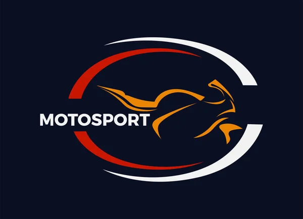 Motorsport Logo Design Sablon Vektor Logó Tervezése — Stock Vector