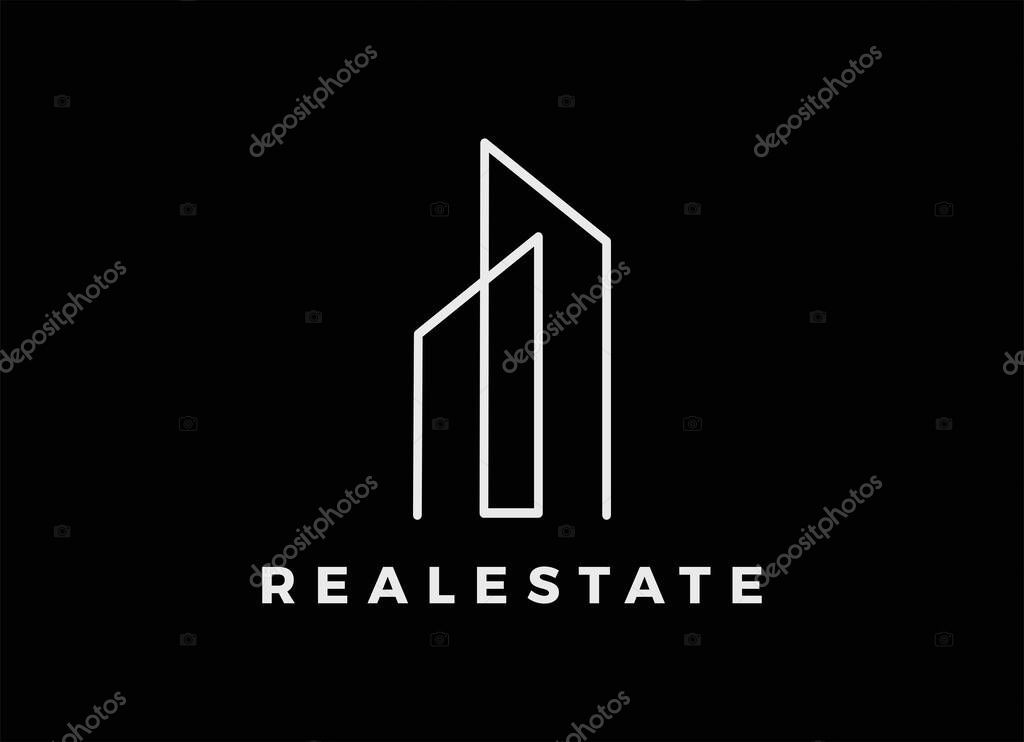 Architect Studio, Building Apart men Logo Design Inspiration.
