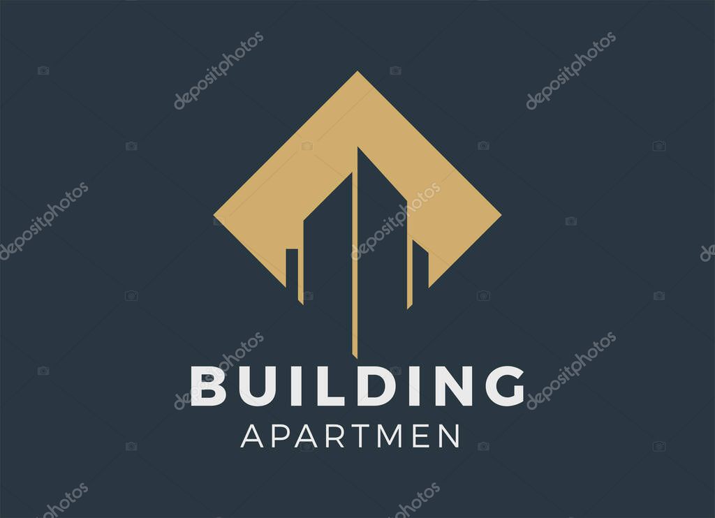 Architect Studio, Building Apart men Logo Design Inspiration.