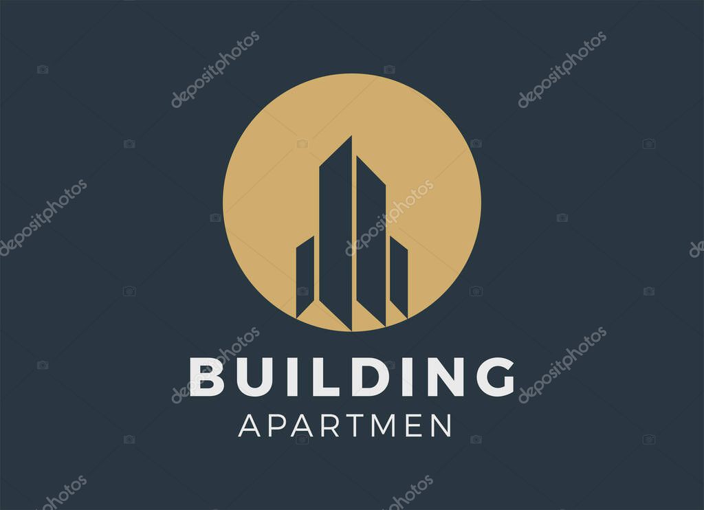 Architect Studio, Building Apart men Logo Design Inspiration.