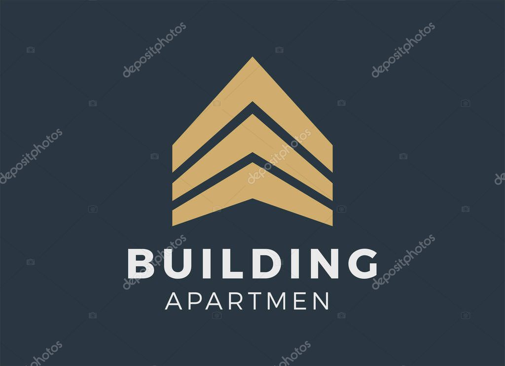 Architect Studio, Building Apart men Logo Design Inspiration.