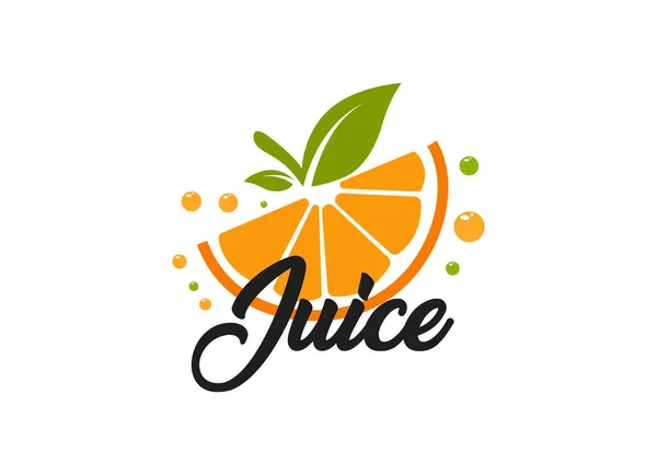 Fresh Fruit Juice Bar Logo Design Template — Archivo Imágenes Vectoriales