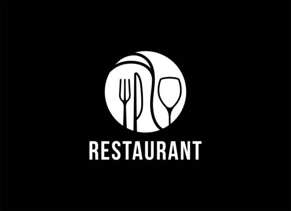 Gotowanie Nowoczesna Restauracja Restauracja Logo Design — Wektor stockowy