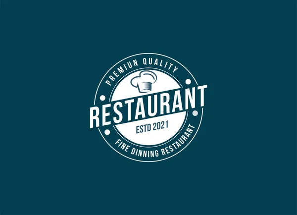 Gotowanie Nowoczesna Restauracja Restauracja Logo Design — Wektor stockowy