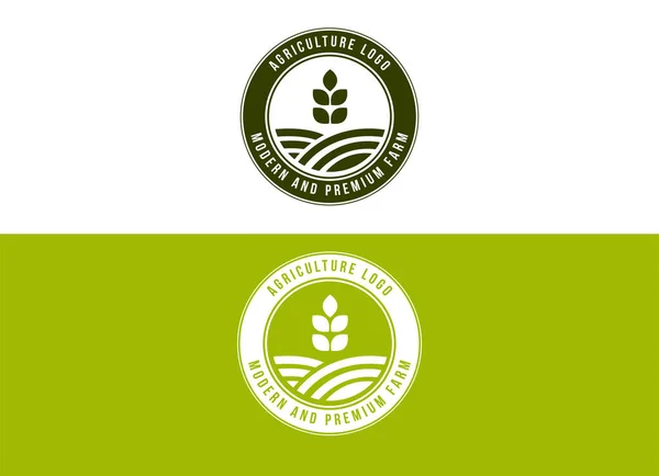 Concepto Diseño Logotipo Agrícola Agrícola Plantilla Diseño Del Logotipo Farmer — Archivo Imágenes Vectoriales