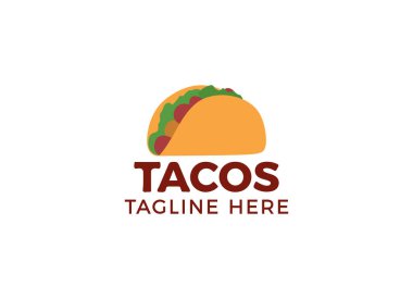 Meksika Geleneksel Tacoları. Tacos Vektör Tasarım Çizimi.