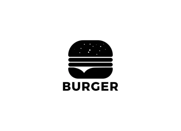 Hamburger Vektor Illusztráció Gyorskaja Burger Logó Vektor Gyorsétterem — Stock Vector