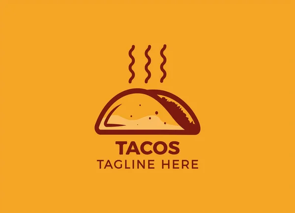 México Tacos Comida Tradicional Tacos Vector Diseño Ilustración — Vector de stock