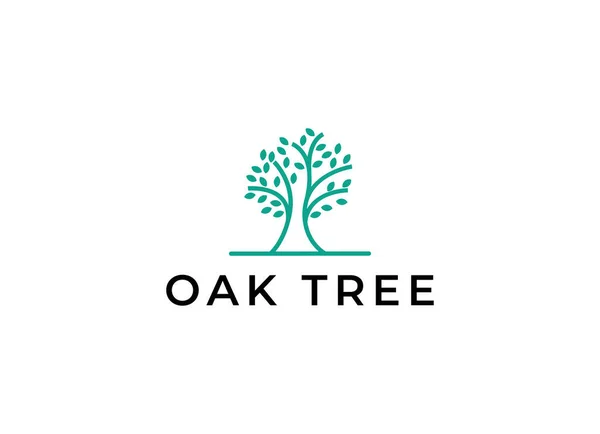 Значок Вектора Дерева Дизайн Логотипа Векторной Иллюстрации Деревьев Природы — стоковый вектор