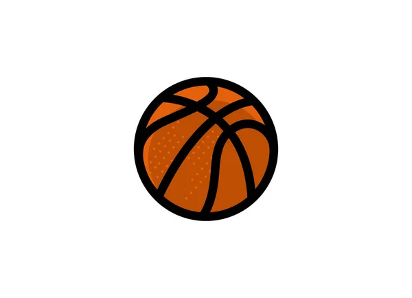 Logotipo Del Campeonato Baloncesto Baloncesto Bola Logo Vector — Vector de stock