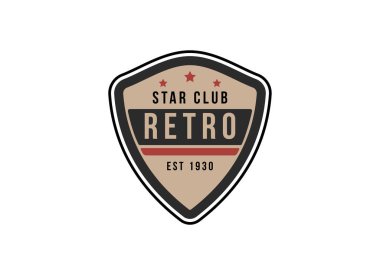 Giyim mağazası ve diğer şeyler için klasik ve retro tarzı logo.