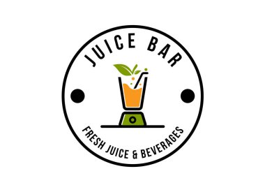 Taze meyve suyu logo vektörü