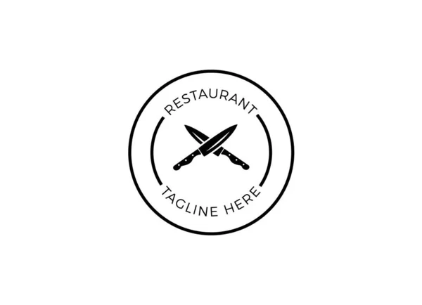 Logo Moderne Restaurant Modèle Logo Restaurant — Image vectorielle