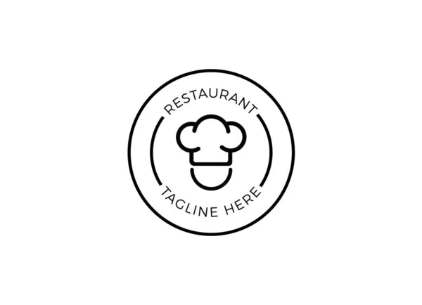 Modern Restoran Logosu Restoran Logo Şablonu — Stok Vektör