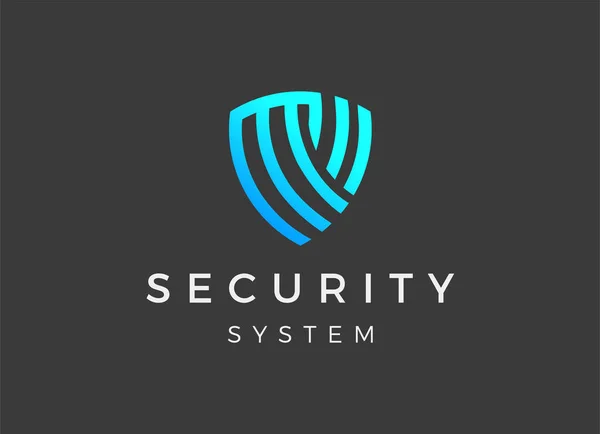 Beveilig Tech Logo Template Shield Guard Tech Logo Icon Ontwerp — Stockvector