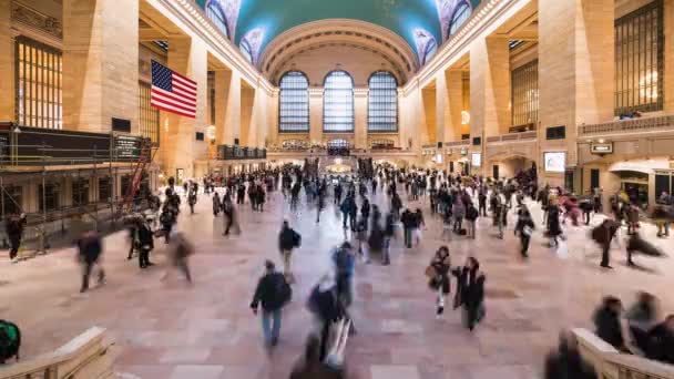 Нью Йорк Сша Марта 2019 Года Временной Промежуток Людей Гуляющих — стоковое видео