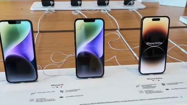 Bangkok Tayland Eylül 2022 Apple Iphone Pro Max Akıllı Telefon — Stok video