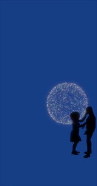 LGBTQIA çalışanları arka planda havai fişeklerle ilişkilerini kutluyorlar